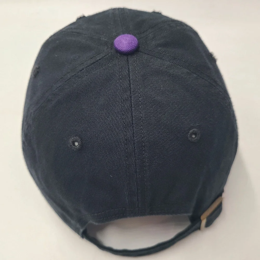 Tampa Bay Devil Rays Hat Strapback 47 Brand Clean Up Black Purple Cooperstown